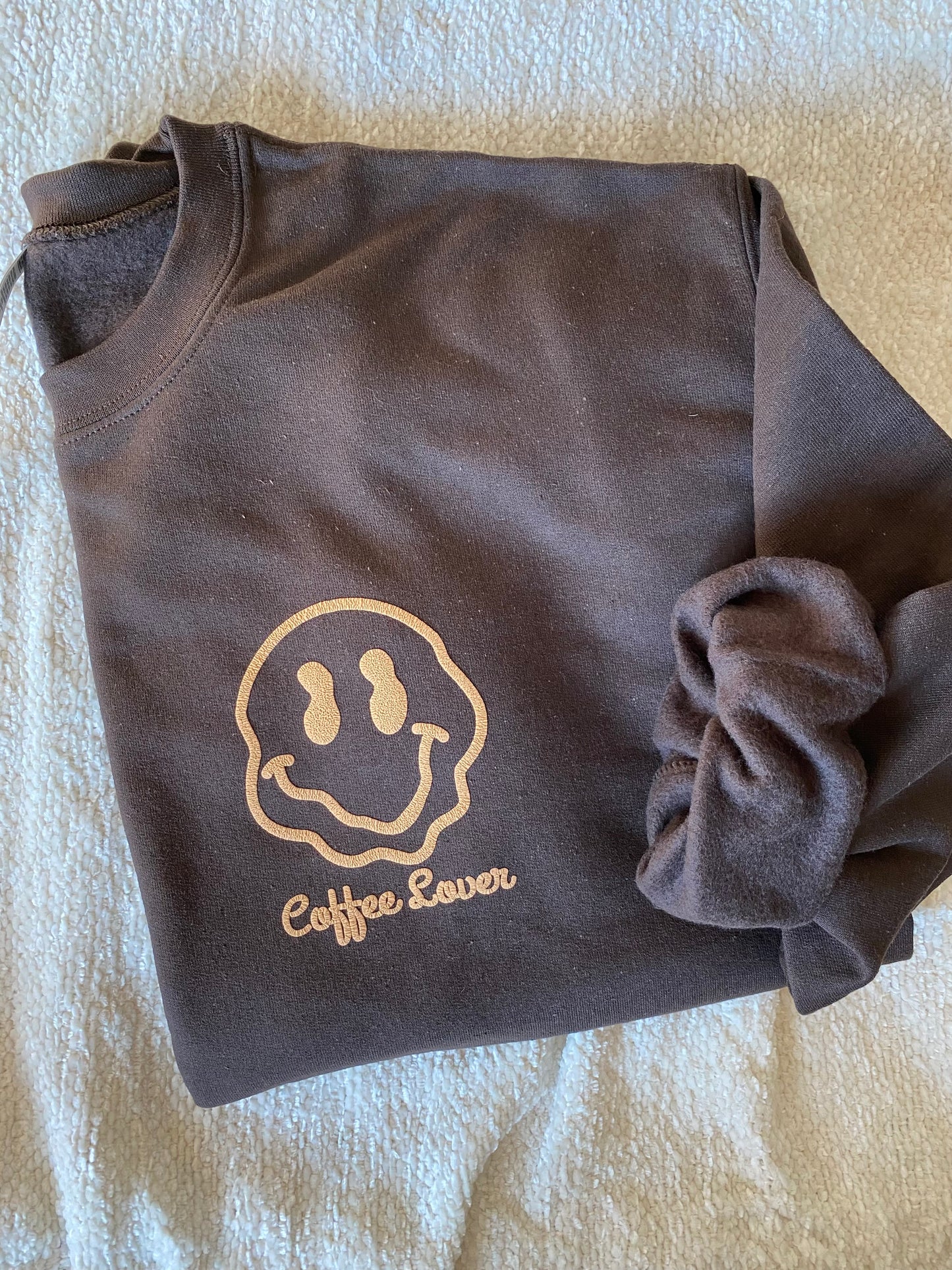 Melting Happy Face Crew Sweatshirt