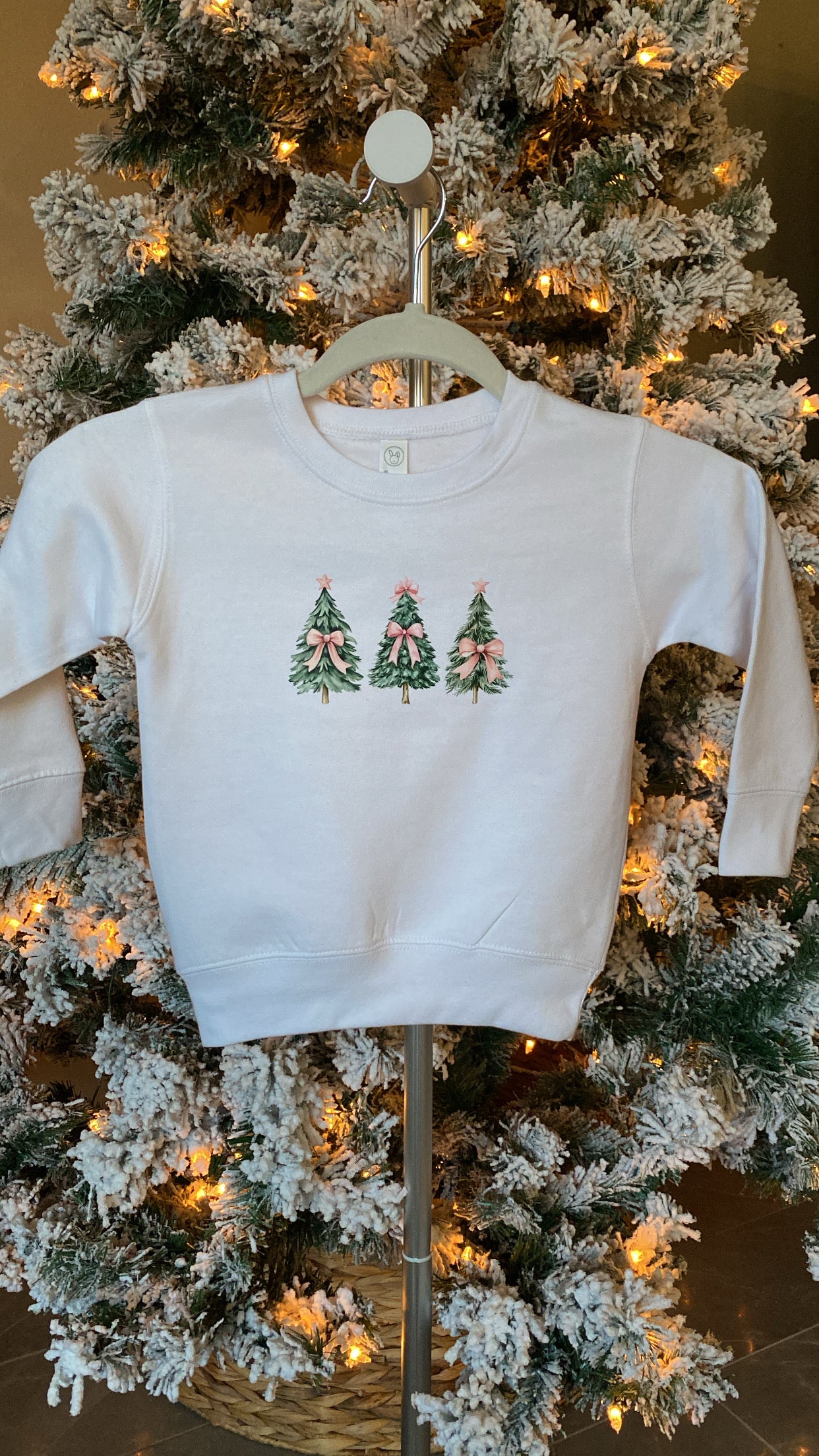 KIDS - Christmas Coquette Crew Sweatshirt