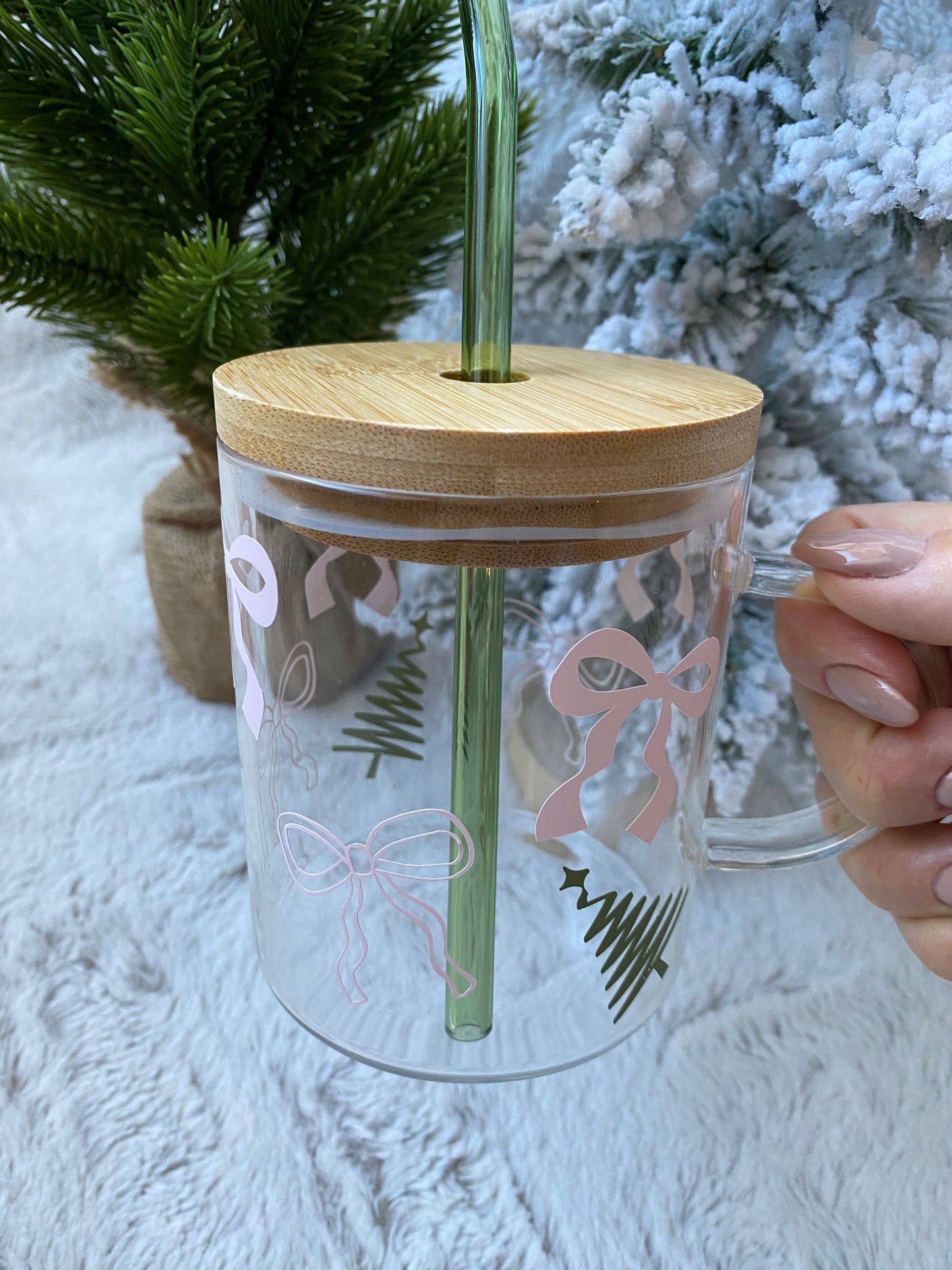 Christmas Coquette Clear Mug