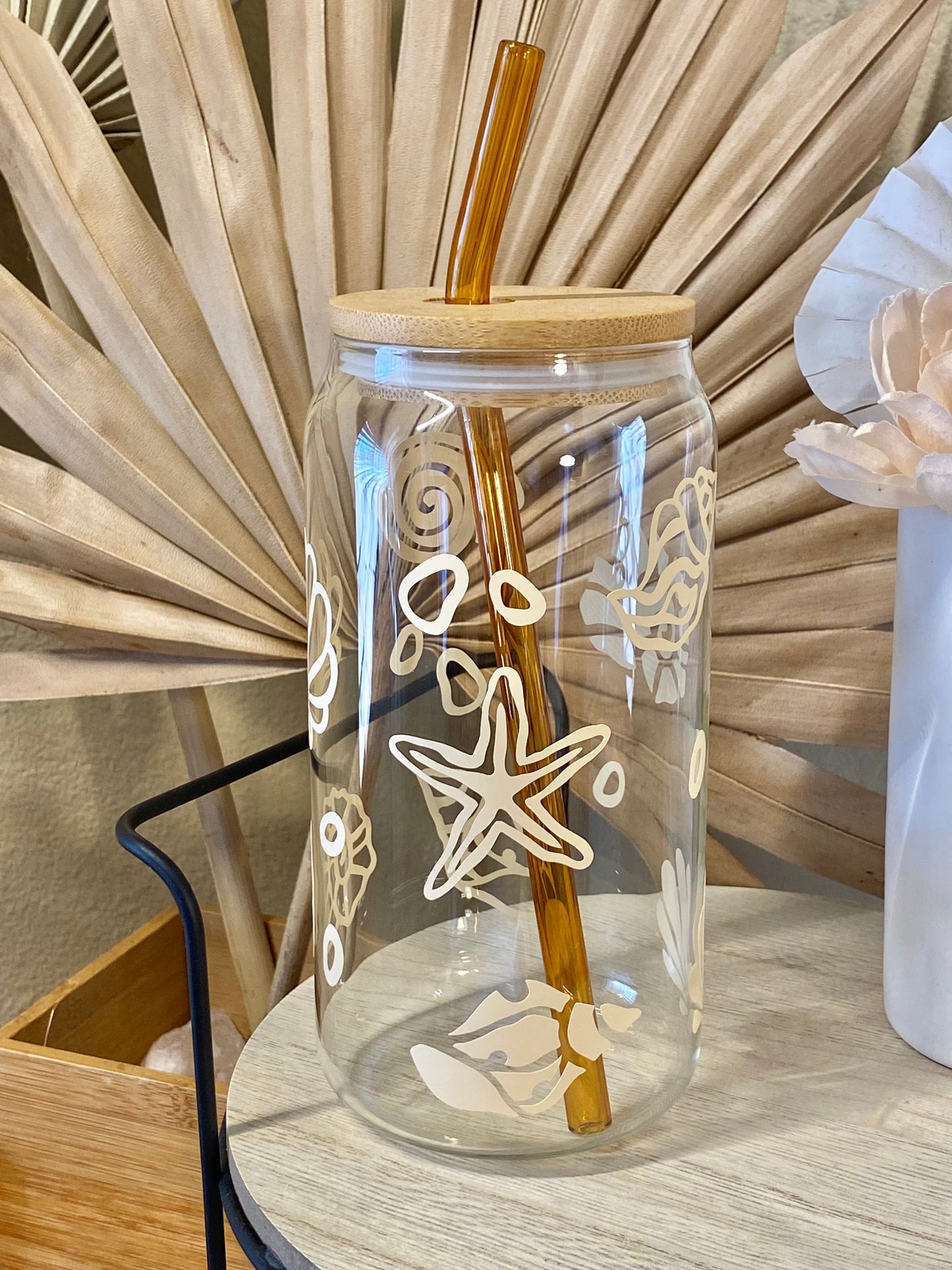 Seashells Glass Cup