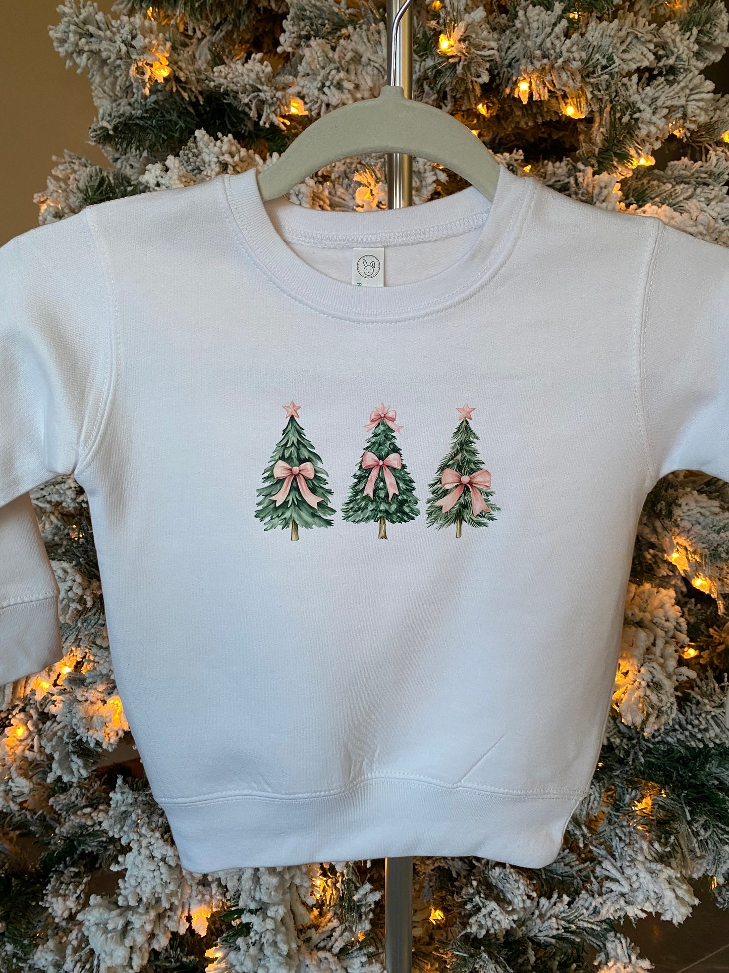KIDS - Christmas Coquette Crew Sweatshirt