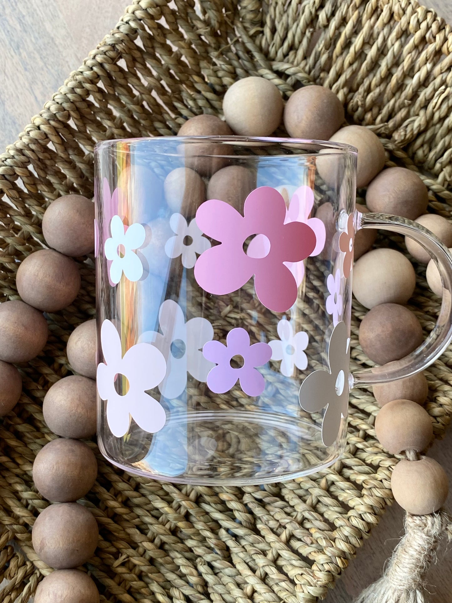 Spring Flower Multi color - Clear Mug