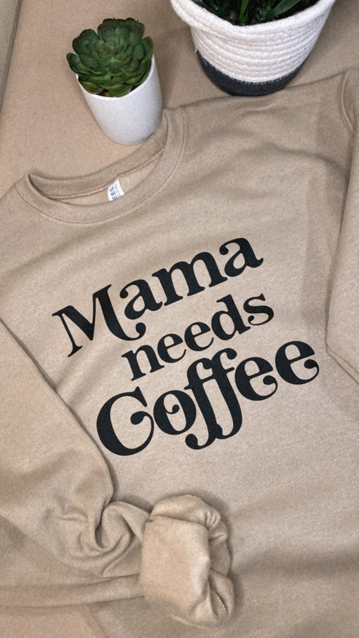 Mama Needs Coffee Crew Sweatshirt