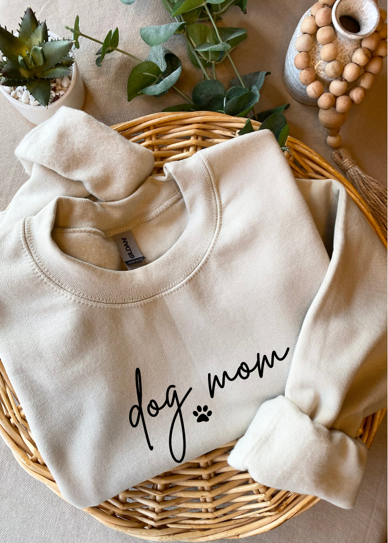 Dog Mom Crew Sweatshirt