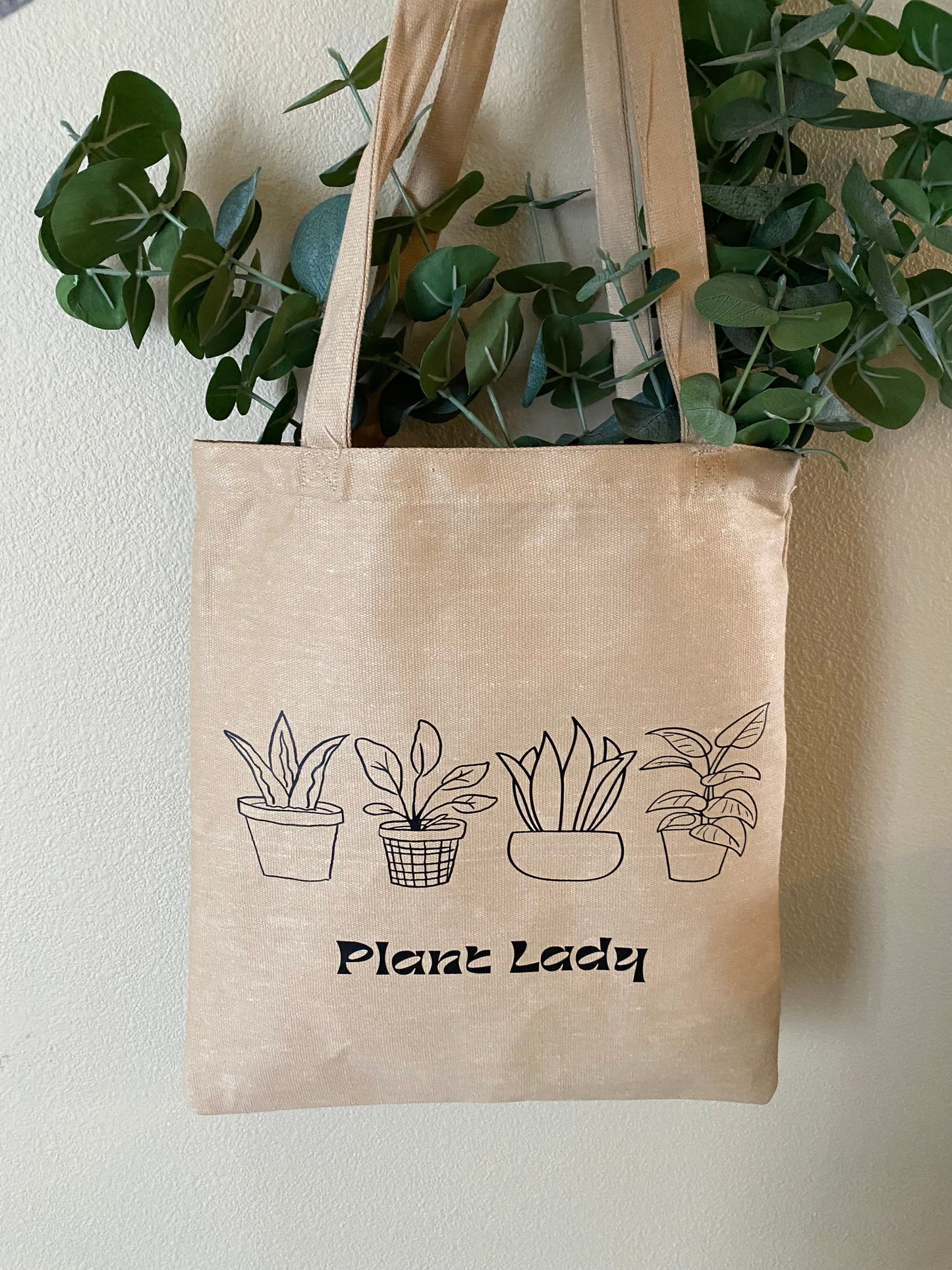 Plant Lady Canvas Tote