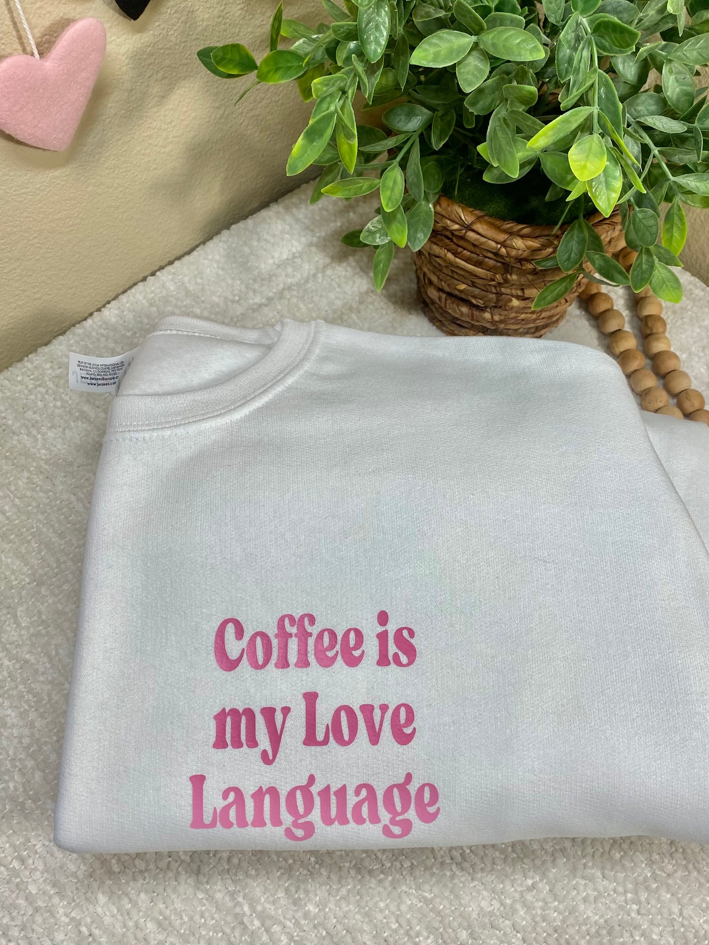 Coffee is my Love Language Crew Sweatshirt