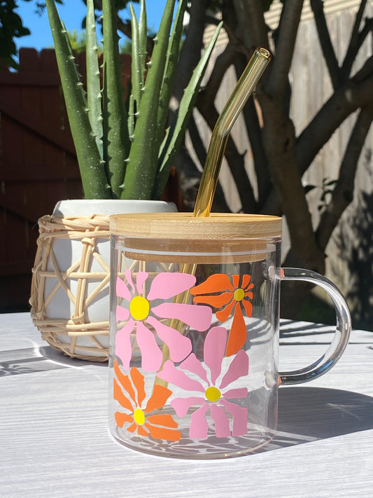 Bloom Abstract Floral - Clear Mug