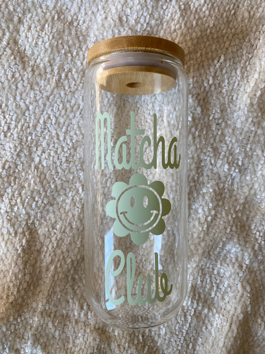 Matcha Club Glass Tumbler