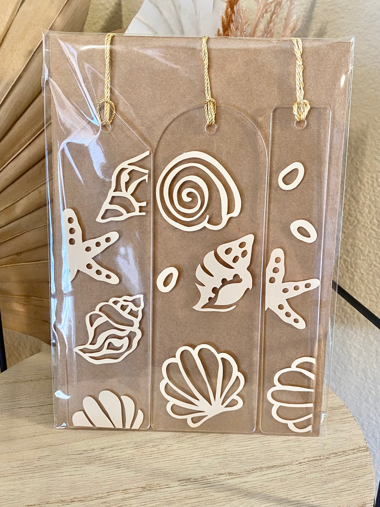 Seashells Acrylic Bookmarks