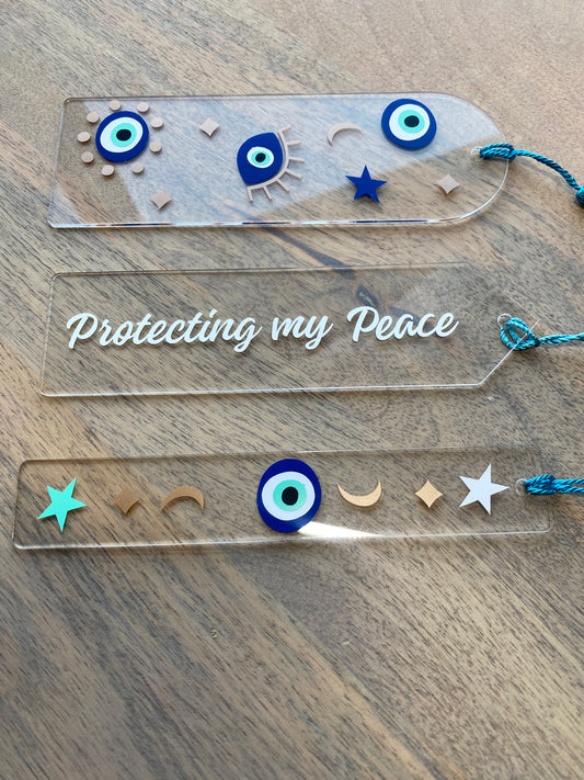 Protect your peace Acrylic Bookmarks